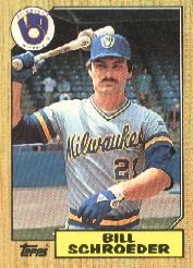 1987 Topps Baseball Cards      302     Bill Schroeder